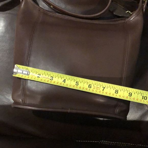 COACH Bleeker Brown Leather Bucket Duffle Feeder Crossbody Shoulder Bag 9816 - Picture 4 of 16